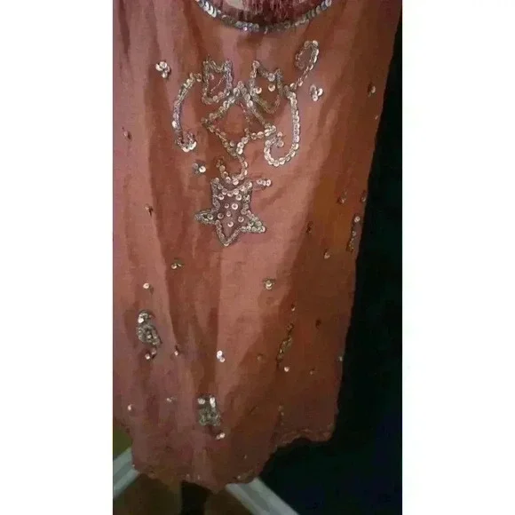 Free People Copper Starry Night Tunic – Sleeveless Boho Summer Top (M) - Picture 12 of 16